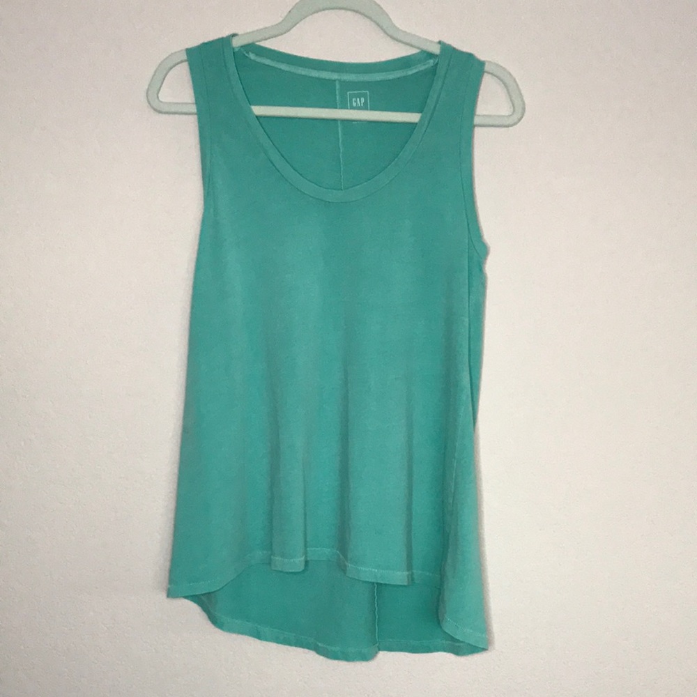 Gap Turquoise Scoop Tank